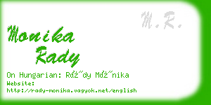 monika rady business card